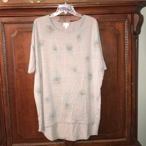 Lularoe Irma peacock print